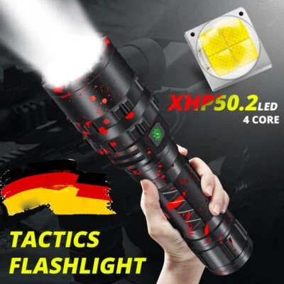 2000000 Lumen Taschenlampe COB LED USB 5000 Meter Taktisches Fackel Arbeitslicht