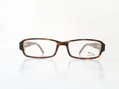 Gafas Jaguar Hombre Marrón Acetato Angular Vintage Años 2000 Mod.31003 Col.6049 Nuevo de Lote Antiguo Foto 1 de 4