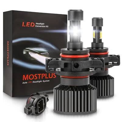MOSTPLUS 130W 13000LM 4 Sides LED Fog Light H16 6000K XENON White Bulbs X2 - Image 1 of 4
