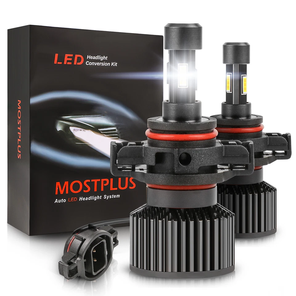 MOSTPLUS 130W 13000LM 4 Sides LED Fog Light H16 6000K XENON White Bulbs X2 - Image 1 of 4