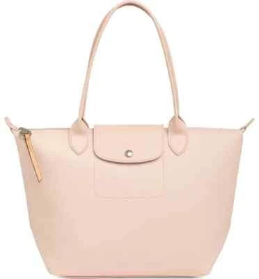 NWT LONGCHAMP Le Pliage City MEDIUM Shoulder Tote Nude Cream 100% AUTHENTIC - Image 1 of 4