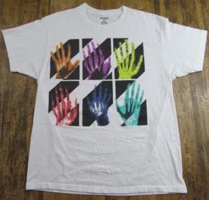 TONY HAWK Skateboarding Multicolor X Ray Hands Skater White T Shirt Size XL - Picture 1 of 6