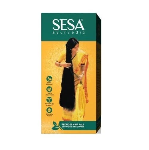Aceite capilar ayurvédico Sesa 200 ml, previene la caída del cabello, bueno para el crecimiento del cabello.  Foto 1 de 1
