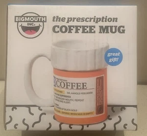 Coffee Mug Prescription Pill Bottle 12-Ounce by Bigmouth. Great Gift. NEW in Box - Picture 1 of 4