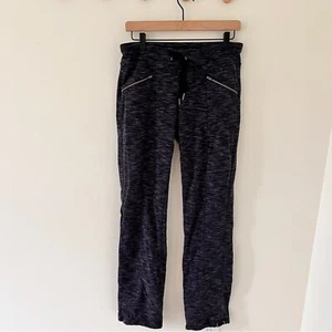 Athleta Stone Metro Slouch Heather Charcoal Gray Drawstring Pants - Small - Picture 1 of 12
