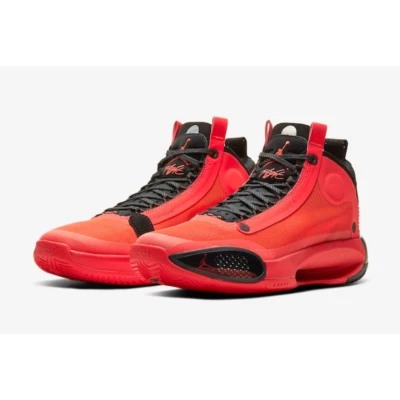 Nike Air Jordan 34 Infrarrojo Para hombres Tenis Zapatos Naranja Rojo/Negro Talla 8 Foto 1 de 4