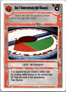Star Wars CCG Non sottovalutare le nostre possibilità Premiere WB TCG decifratore - Foto 1 di 1