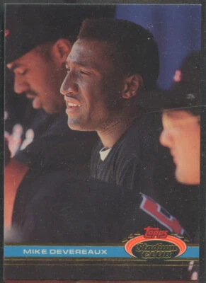 1991 Topps Stadium Club #555 Mike Devereaux Baltimore Orioles - Image 1 of 2