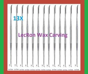 Instrumentos dentales tallados de laboratorio talladores de cera LecRon 13 piezas  - Imagen 1 de 1