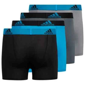 Adidas L125336 Boys Blue Black 4-Pack Performance Boxer Briefs Size XL - Picture 1 of 5