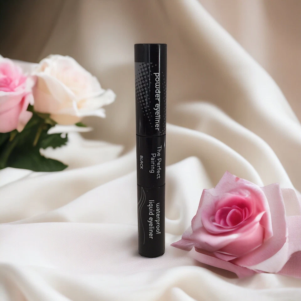 Delineador de ojos líquido y polvo impermeable Laura Geller The Perfect Pairing NEGRO NUEVO SIN CAJA Foto 1 de 4