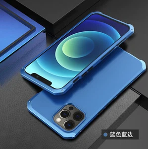 Hybrid Armor Element Metal Bumper Shockproof Case For iPhone 12 Mini Pro Max - Picture 1 of 19