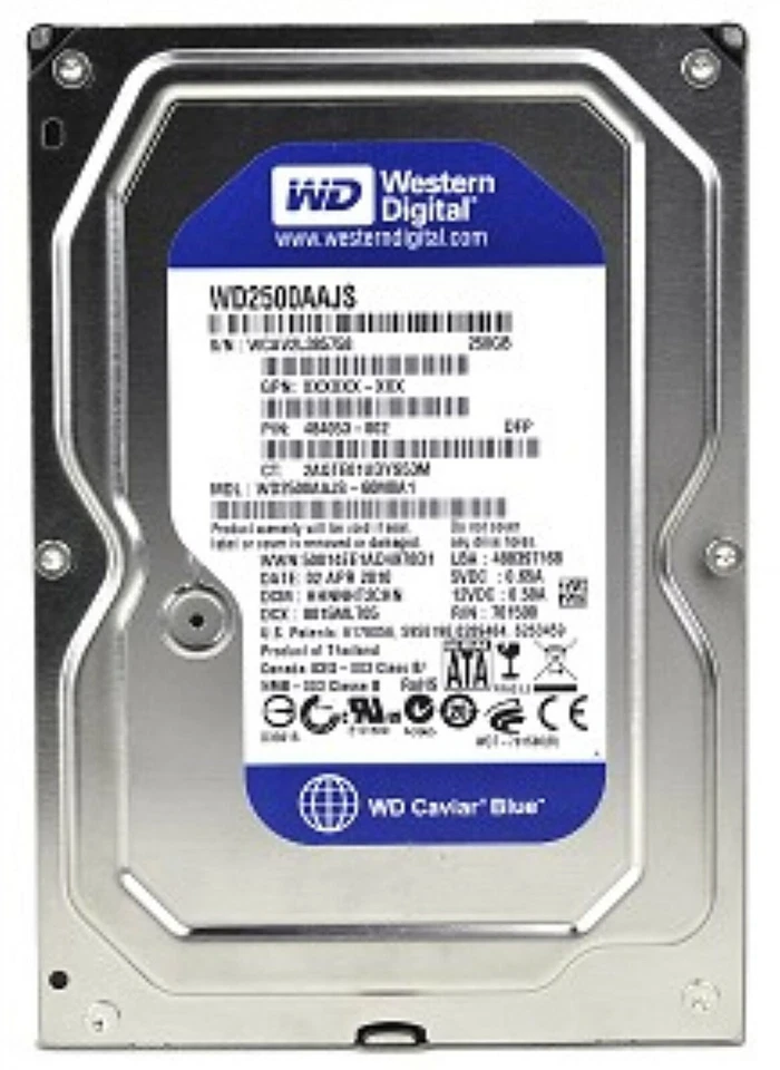 WESTERN DIGITAL 250GB SATA HARD DRIVE WD2500AAJS TESTED GOOD - Image 1 of 1
