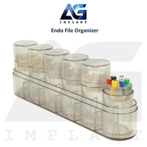 Juego de 6 tubos organizadores de archivos dentales endo de plástico transparente de fácil acceso en autoclave - Imagen 1 de 4