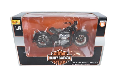 Harley Davidson Maisto 1948 FL Panhead Diecast 1:18 en caja Foto 1 de 4