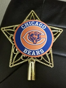 Chicago Bears inspiriert Weihnachtsbaum Topper Top Ornament Ornamente NFL - Bild 1 von 7