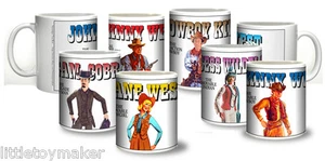 Ceramic mugs featuring Marx Best of the West action figures - Picture 1 of 20