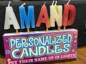 CERA ALFABETO Letras NOMBRE VELAS DE CUMPLEAÑOS deletrean lo que quieres por Kalan - Imagen 1 de 74