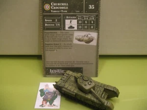 =Axis & Allies Miniatures BASE SET Churchill Crocodile with card 8/48= - Picture 1 of 1