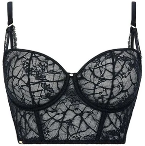 Bustier/Corsé Chantelle Negro Talla 34C Calidad Super Premium PVP £95 - Imagen 1 de 3