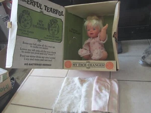 1965 Mattel Cheerful Tearful Baby Doll - In Original Box - Picture 1 of 9
