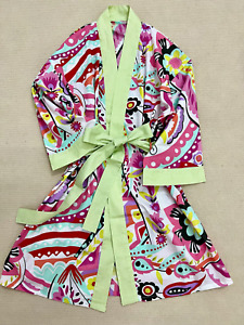 Brand New Floral Cotton Kimono Short Robe|Getting Ready/Bridesmaid/Bath/Spa robe