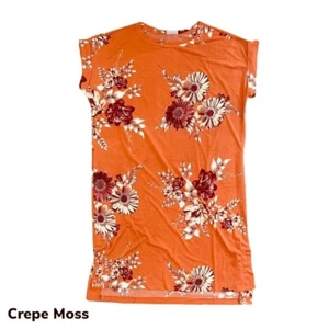 LARGE CHELSEA LuLaRoe T-Shirt Dress ~ ORANGE FLORAL ~ Sizes 12-14; nwt - Picture 1 of 5