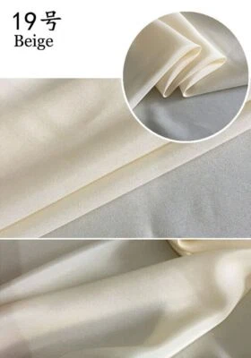 Tela CDC de seda natural de calidad de 1 yarda para vestido 100 crepé de seda pura Foto 1 de 4