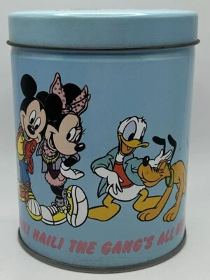 Mickey And Minnie Pluto Donald Tin Collectible The Gangs All Here Disney Vintage - Image 1 of 4