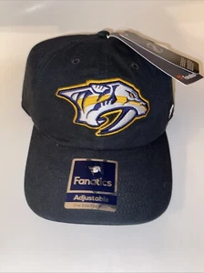 NWT NHL Adult Nashville Predators Black Fanatics Adjustable Hat - Picture 1 of 8