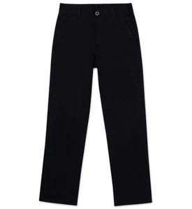 Nautica Big Boys' Uniform Flat Front Pant Black Size 10 Regular - Picture 1 of 2