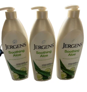 Lot of 3 Jergens Soothing Aloe Refreshing Moisturizer 21 Fl Oz PumpWith Cucumber - Picture 1 of 3