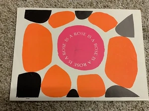 Sister Mary Corita Kent Poster Rose 10x14 VTG 1968 Print EUC. - Picture 1 of 2