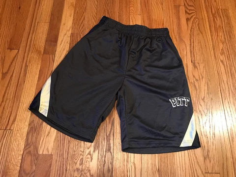 Pitt Panthers Basketball Shorts Mens Small Blue Preowned Pittsburgh Basketball Cover