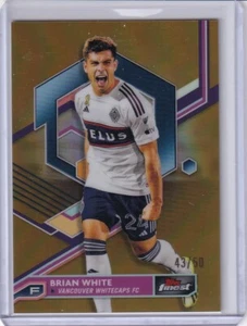 Brian White 2023 Topps Finest MLS Gold Vancouver /50 $1.50 SHPIPING - Picture 1 of 2