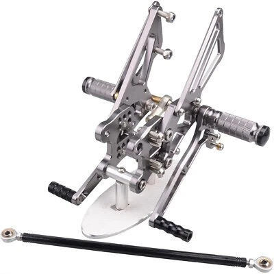 Gray CNC Rearset Foot pegs Rear set For Kawasaki NINJA ZX14 ZX14R 2006-2023 - Imagem 1 de 4