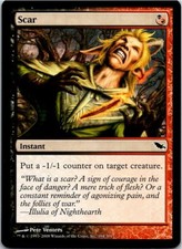 Scar Magic The Gathering Shadowmoor Card Light Play