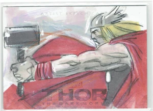 Thor Dark World 2013 Upper Deck Marvel Artist Sketch Unknown Artist 1/1 - Picture 1 of 1