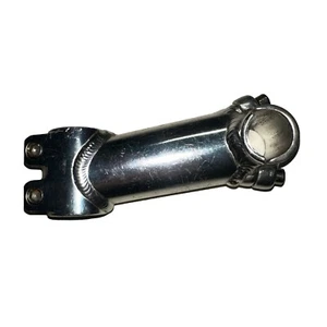 Vintage Bicycle Stem +/- 5 degrees 110 mm 1-1/8 in 25.4 mm Silver Includes Bolts - Picture 1 of 11