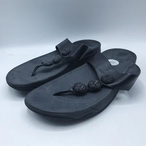 Fitflop Petra Sugar Slide Sandal Casual Womens Size 10 A67-090 Black - Picture 1 of 8