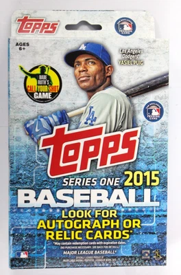 2015 Topps Baseball Series 1 Factory Sealed Hanger Box - Image 1 of 2