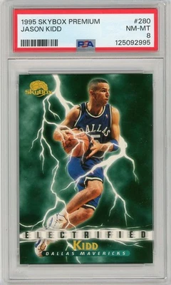 SkyBox Premium 1995 electrificado Jason Kidd #280 PSA 8... Foto 1 de 2