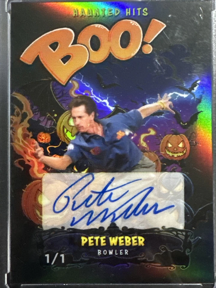 Pet Weber Wild Card Haunted Hits ¡BOO! Monster Hunt 1/1 automático Foto 1 de 4