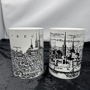 C620 Villeroy & Boch Dosen Mettlach Saar Sammler Städte Alt Vintage Porzellan - Picture 1 of 13