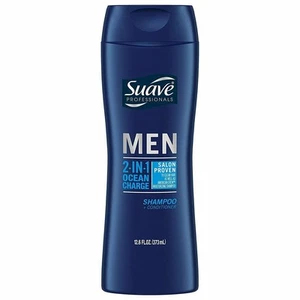 Suave Professionals Men 2 in 1 Shampoo & Conditioner Ocean Charge 12.6oz 3 Pack - Picture 1 of 3