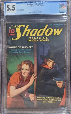 CGC 5.5 THE SHADOW #130 (V22 #4) 15 DE JULIO DE 1937 ¡¡SOLO 3 EN CENSO CGC!!! Foto 1 de 2