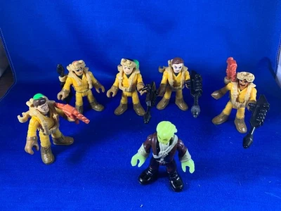 Lote de figuras Imaginext Cazafantasmas personalizadas -Egon, Ray, Winston, Peter, Louis Tully Foto 1 de 4