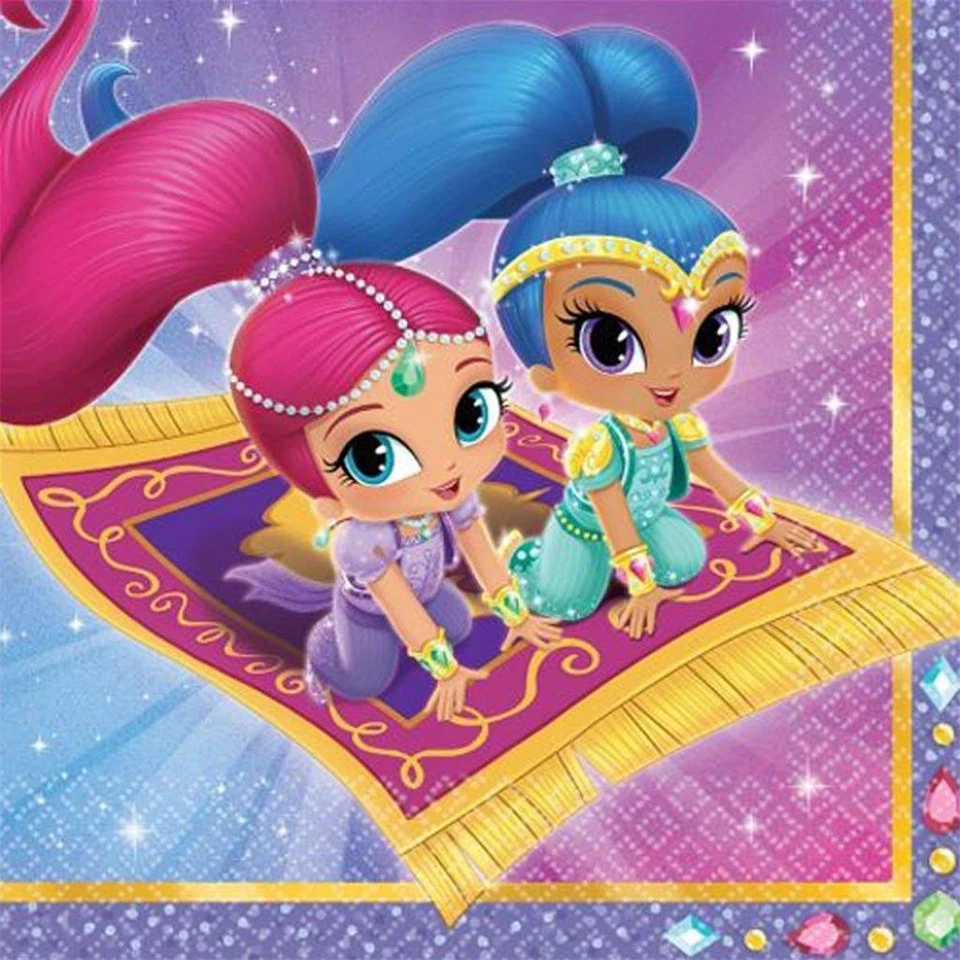 Shimmer and Shine Paper Lunch Napkins Birthday Party Supplies 16 Per Package - Image 1 of 1