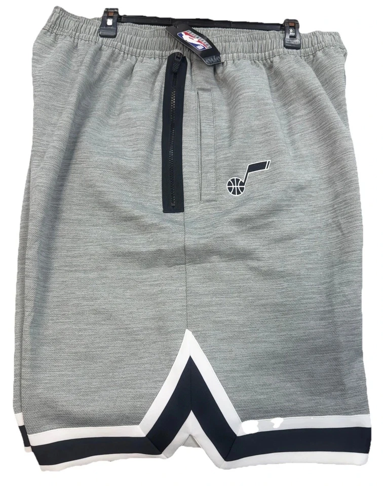 Pantalones Cortos Nike NBA Authentics Utah Jazz Team Emitidos Gris XXL-Alto Dri-Fit Foto 1 de 3