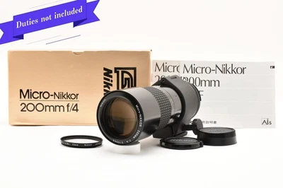[Top MINT in Box] Nikon Ai-s Nikkor 200mm f/4 MF Lens w/ Caps From JAPAN - Image 1 of 4
